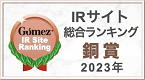 IRサイト総合ランキング銅賞 2021年